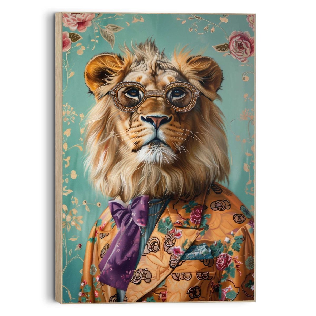 Schilderij Dandy Lion Portrait 60x90 - Reinders