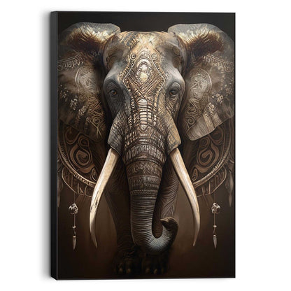 Schilderij Decorated Elephant 90x60 - Reinders