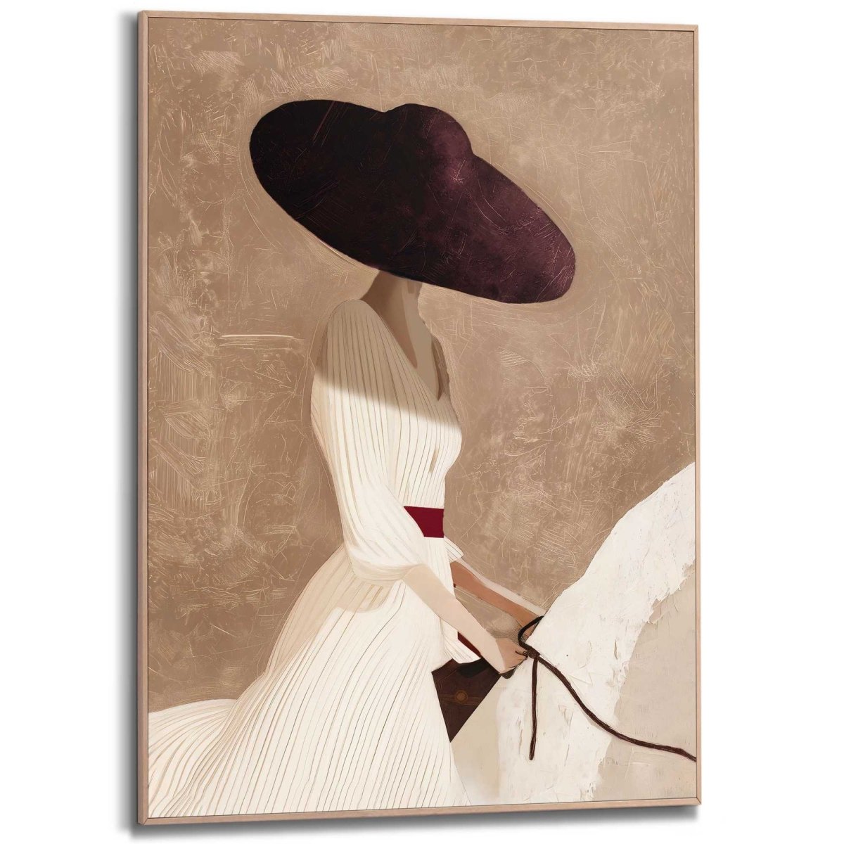 Schilderij Elegante Ruiter 70x50 - Slim Frame - Reinders
