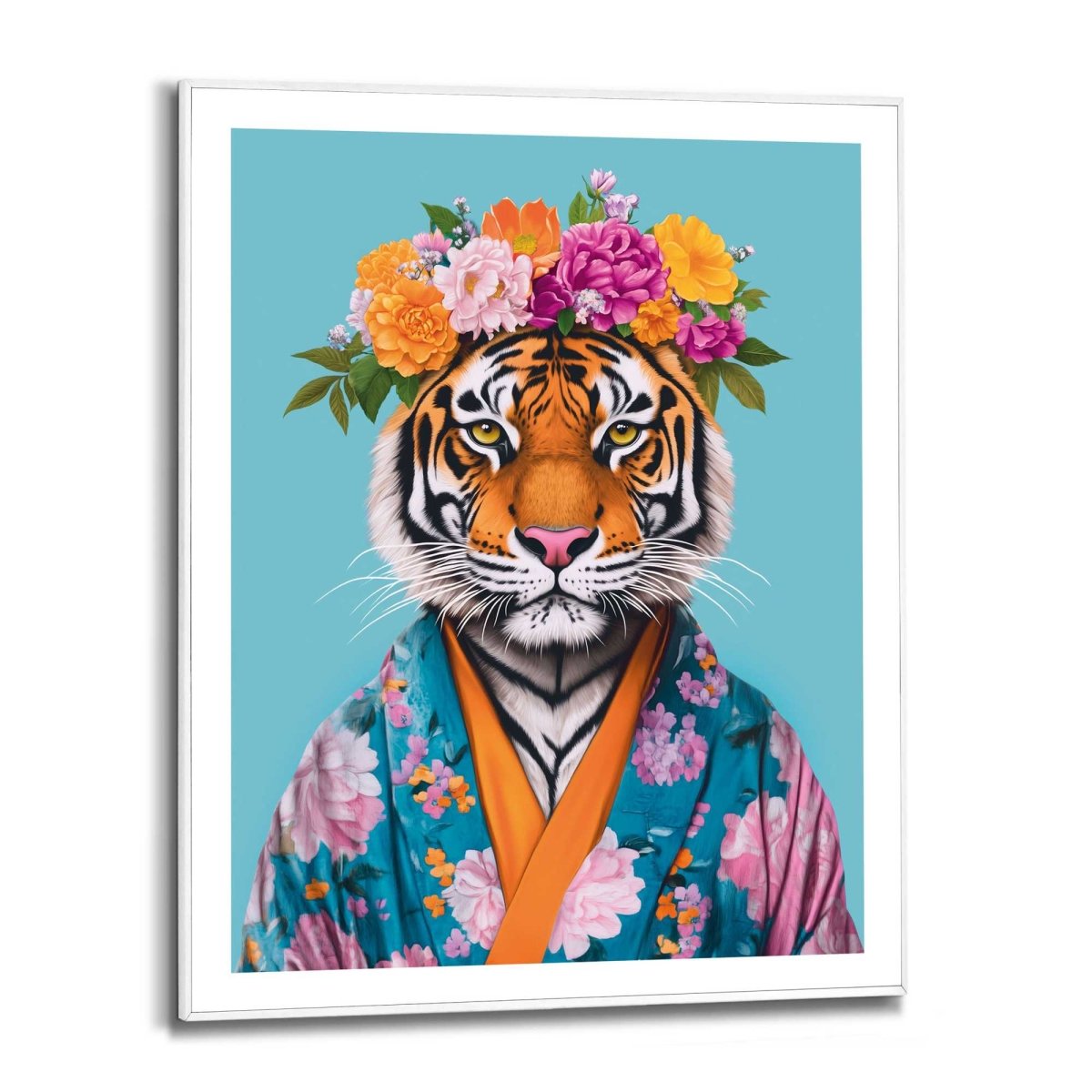 Schilderij Flower Tiger 50x40 - Reinders