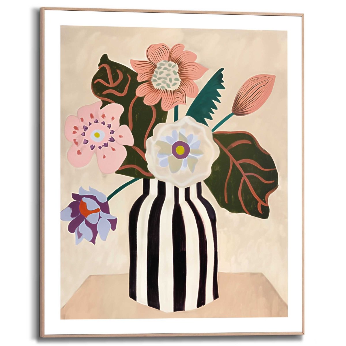 Schilderij Funky Flowers 50x40 - Reinders