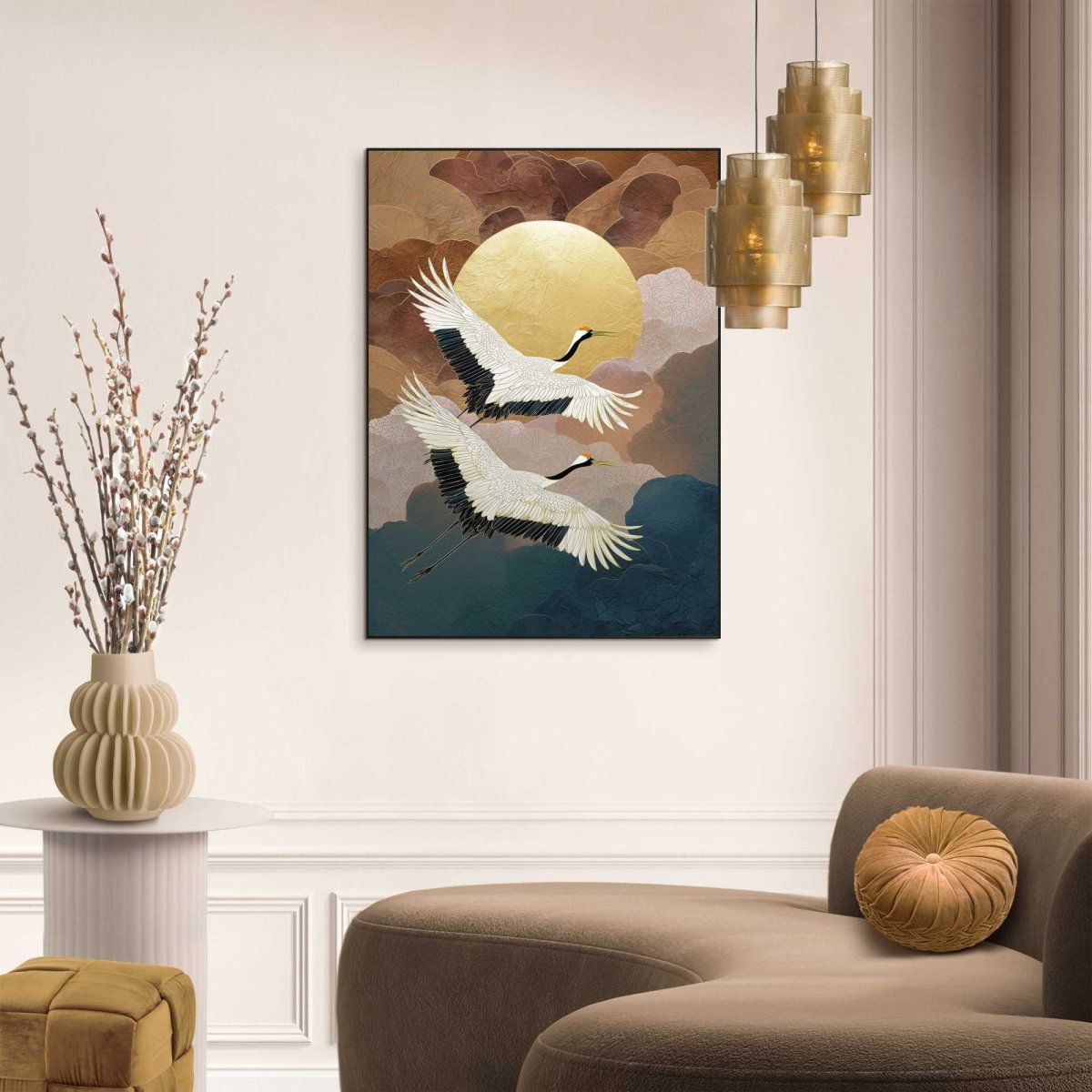 Schilderij Gouden Vlucht 70x50 - Slim Frame - Reinders