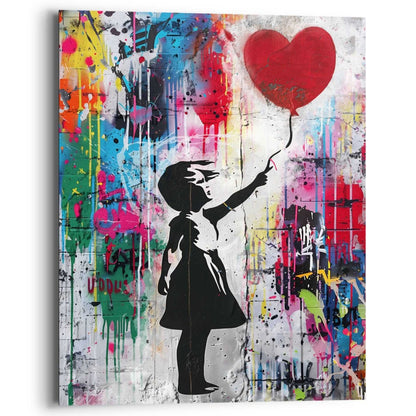 Schilderij Graffiti ballon 50x40 - Reinders