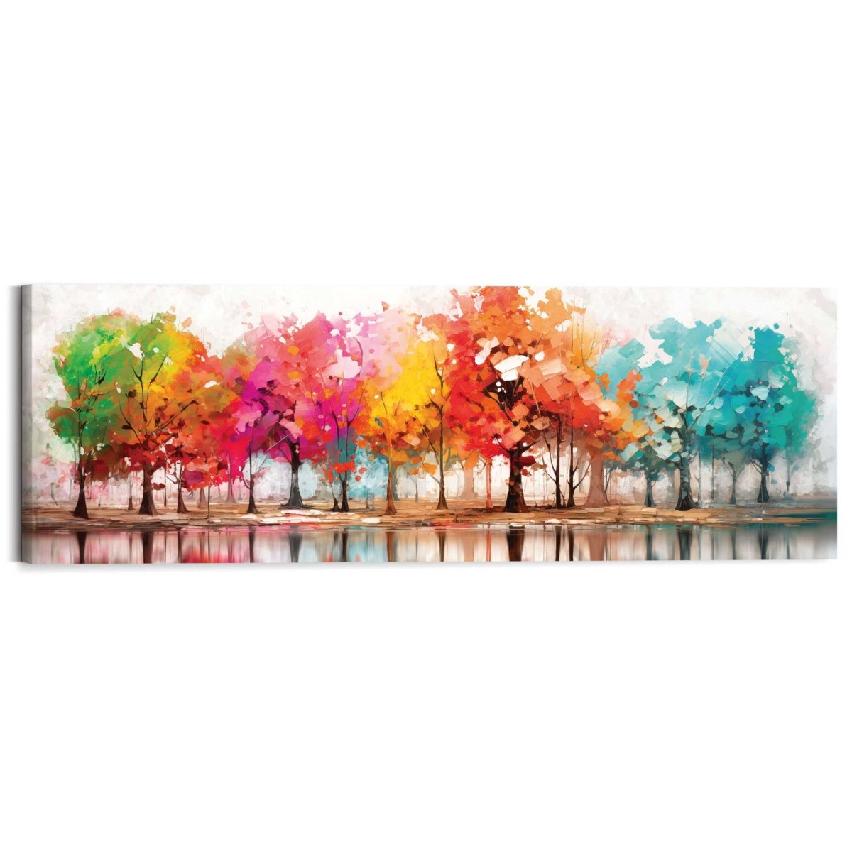 Schilderij Kleurrijk bos 40x118 - Reinders