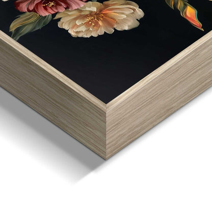 Schilderij Kolibrie met bloemenkroon 40x50 - Framed Panel - Reinders