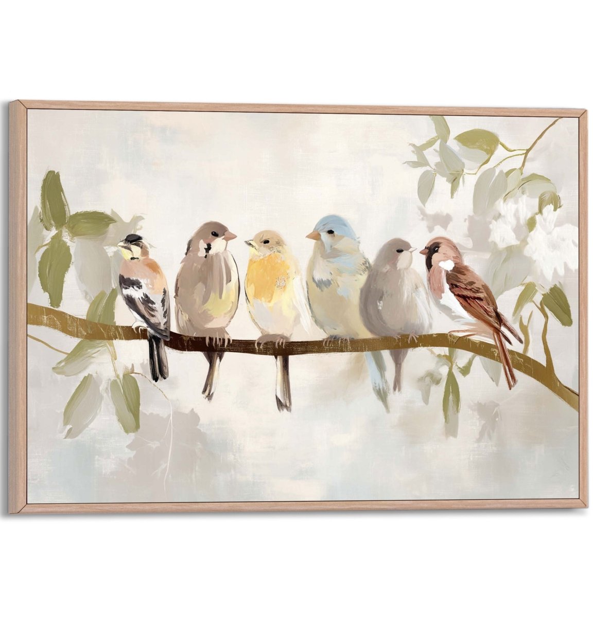 Schilderij Lentevogels 30x20 - Slim Frame - Reinders