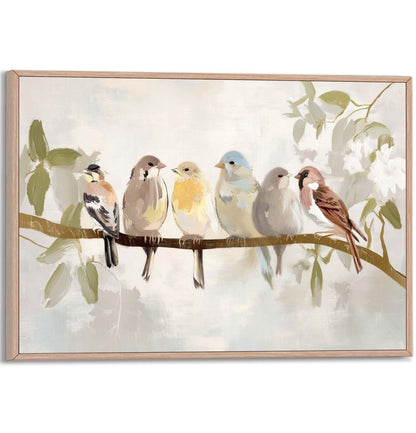 Schilderij Lentevogels 30x20 - Slim Frame - Reinders