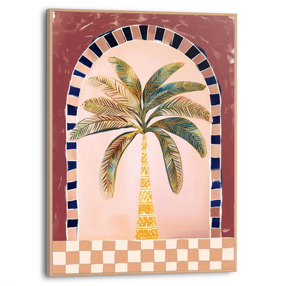 Schilderij Mediterrane Palm 40x30 - Slim Frame - Reinders