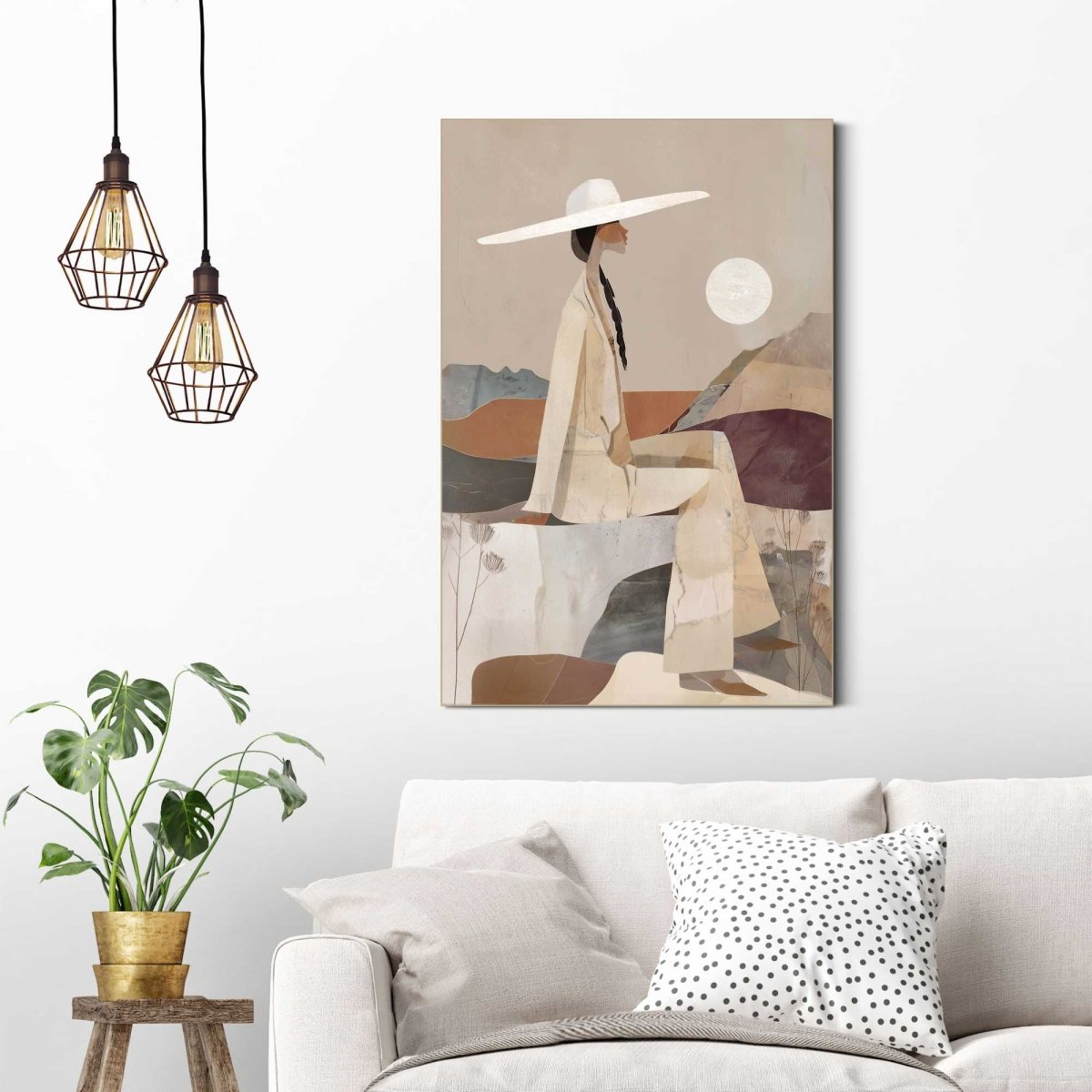 Schilderij Moment van Stilte 60x90 - Framed Panel - Reinders