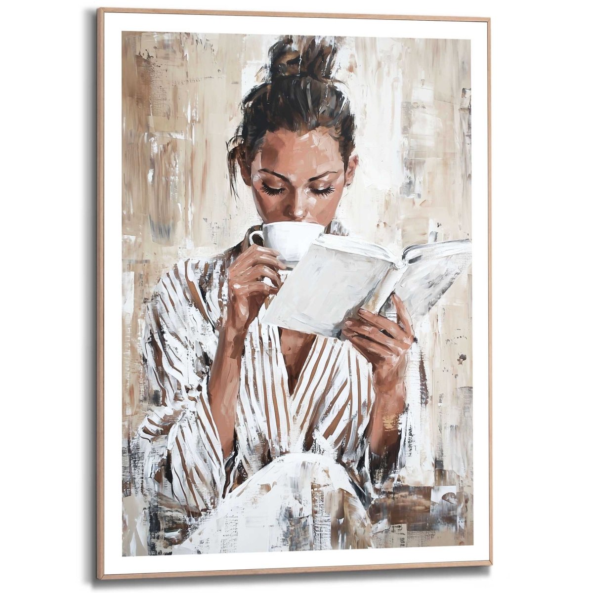 Schilderij Morning Reading 70x50 - Reinders