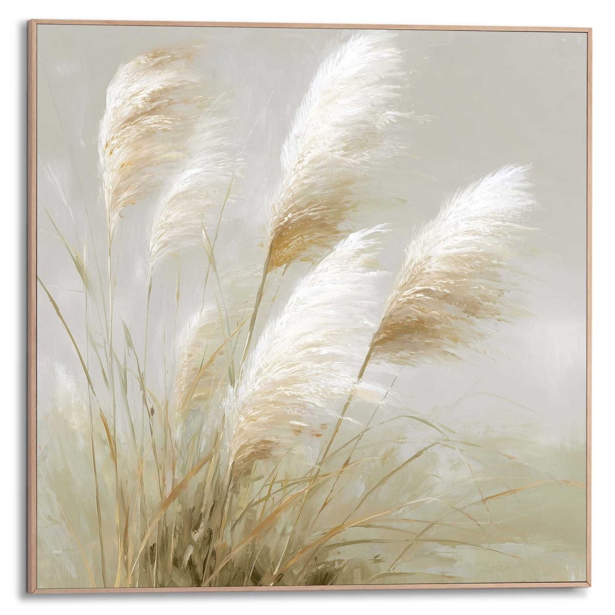 Schilderij Pampasgras 50x50 - Slim Frame - Reinders