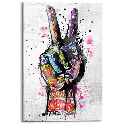 Schilderij Peace 90x60 - Reinders