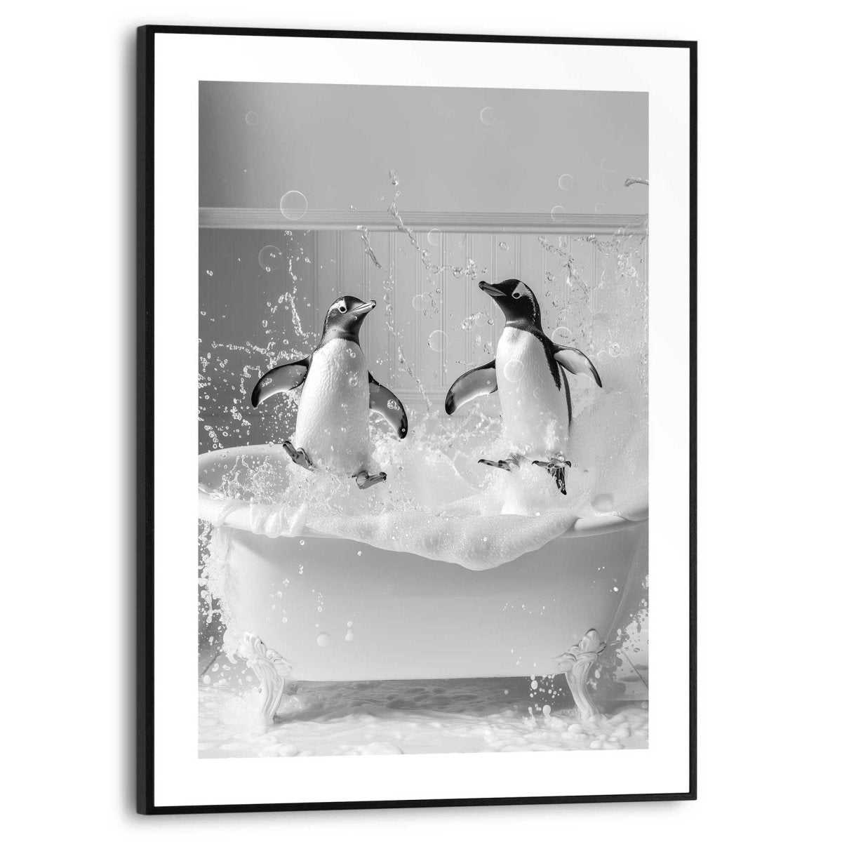 Schilderij Penguin Splash 40x30 - Reinders