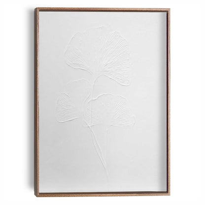 Schilderij Relief Art Gingkobladeren 40x30 - Reinders