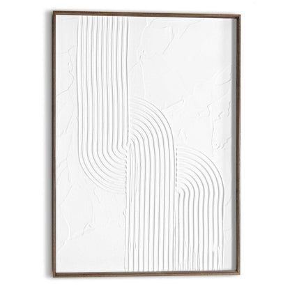 Schilderij Relief Art Reliëf patroon 70x50 - Reinders