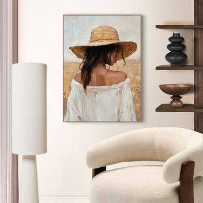 Schilderij Summer Lady 70x50 - Reinders