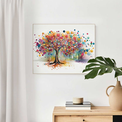Schilderij Tree of Colours 50x40 - Reinders