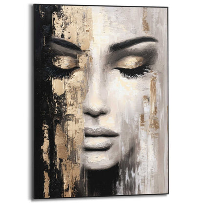 Schilderij Vrouwelijk Portret 70x50 - Slim Frame - Reinders