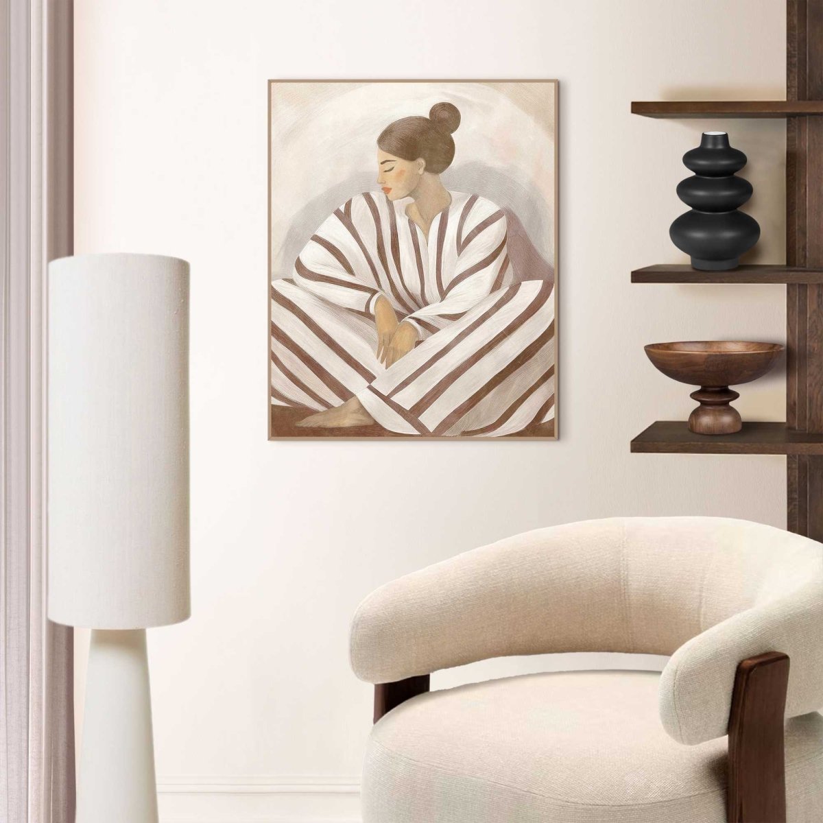 Schilderij Zen Lady 50x40 - Reinders