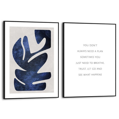 Schilderijen set Abstract Blue - Reinders