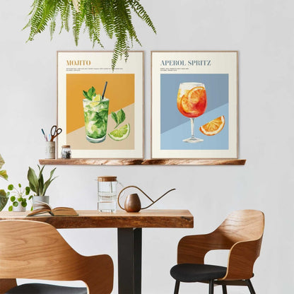 Schilderijen set Cocktail Set 50x40 - Reinders