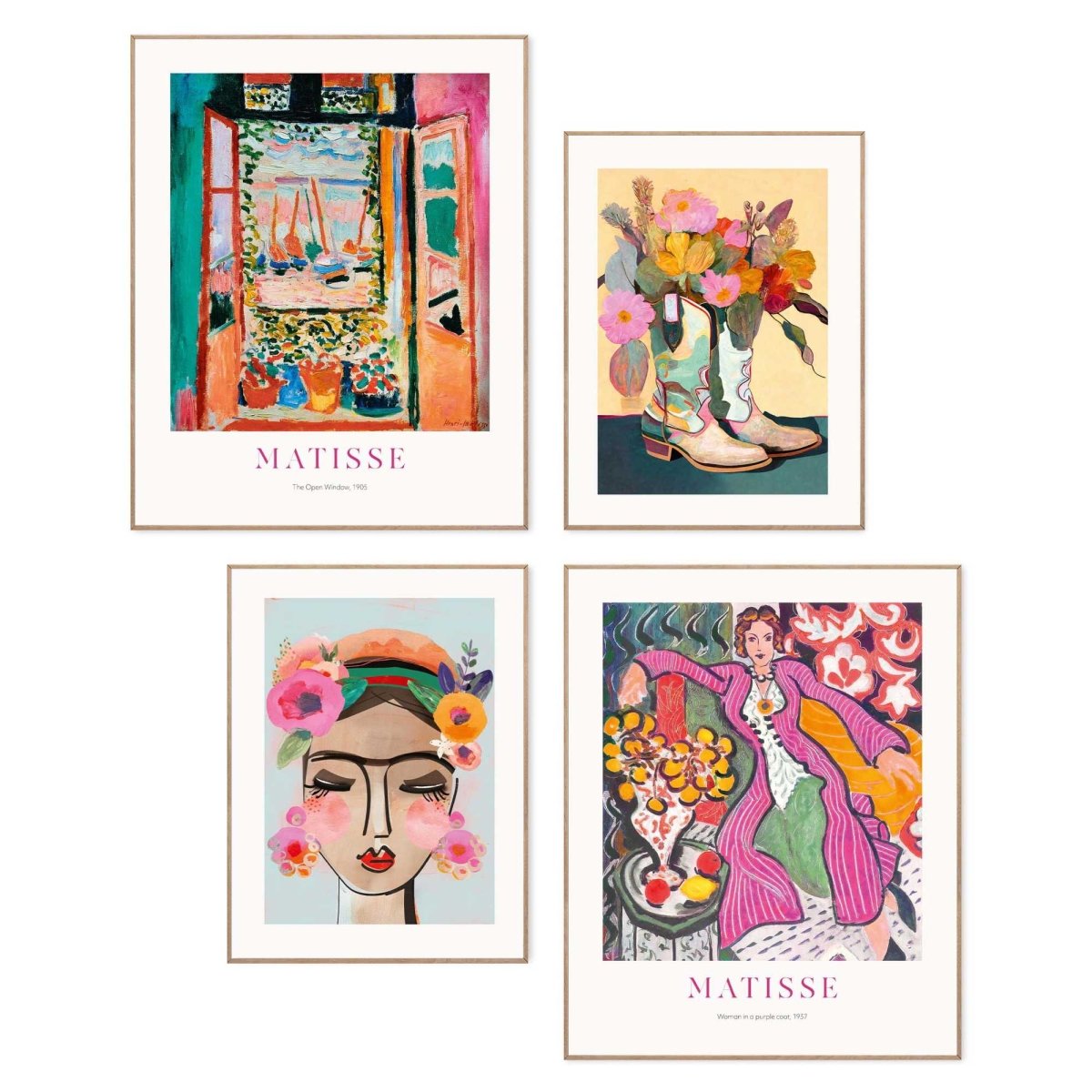 Schilderijen set Matisse Funky Colour Set 50x40 - Reinders