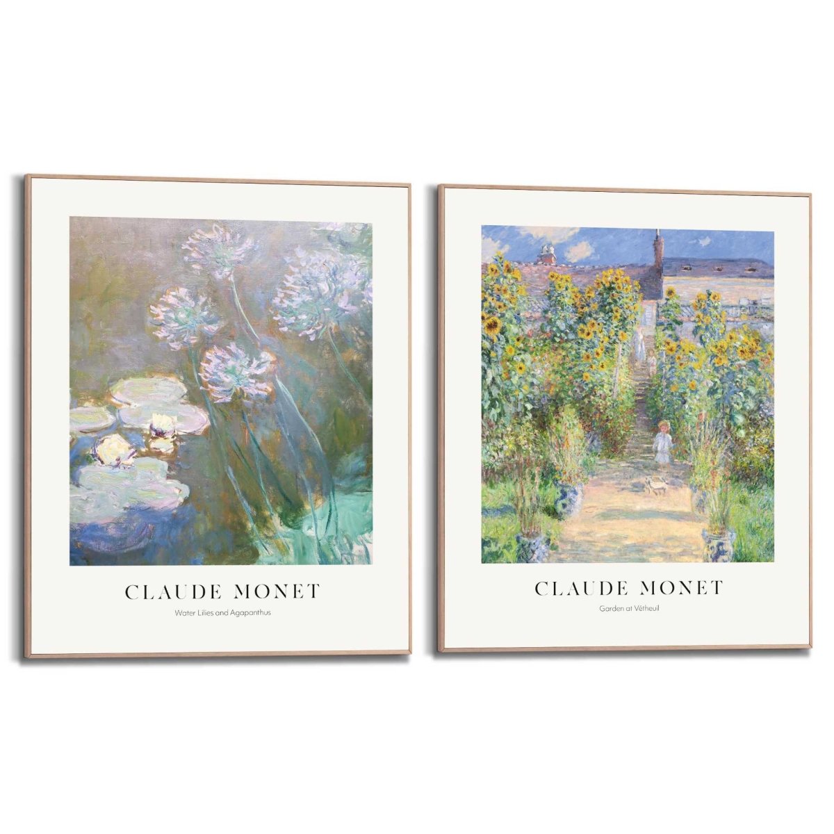 Schilderijen set Monet Garden Set 50x40 - Reinders
