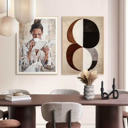 Schilderijen set Ontspannen 70x50 - Slim Frame - Reinders