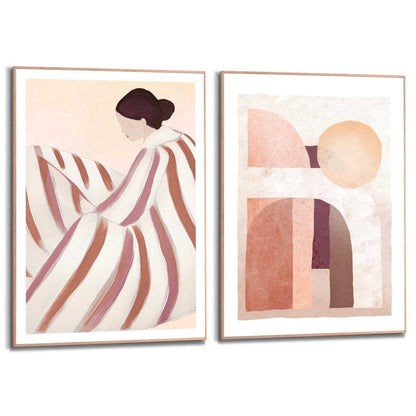 Schilderijen set Rust in kleur 70x50 - Slim Frame - Reinders