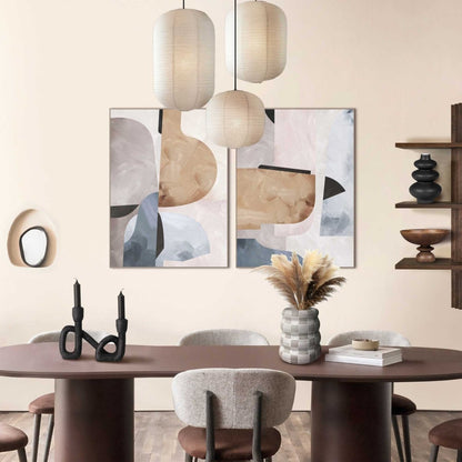 Schilderijen set Soft Abstract Set 70x50 - Reinders