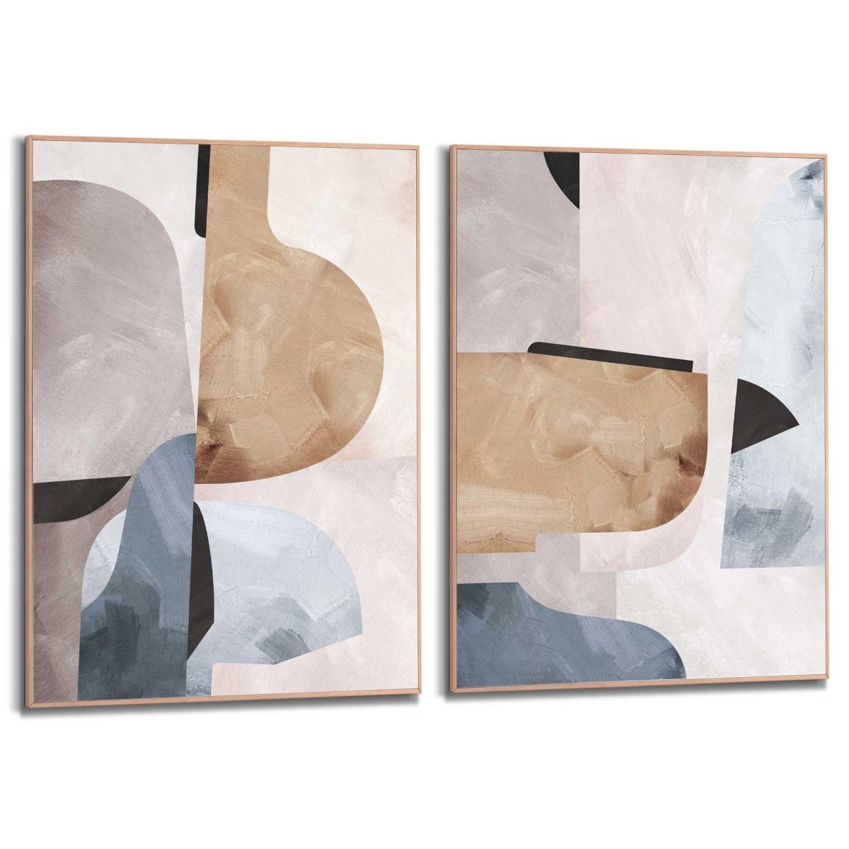 Schilderijen set Soft Abstract Set 70x50 - Reinders