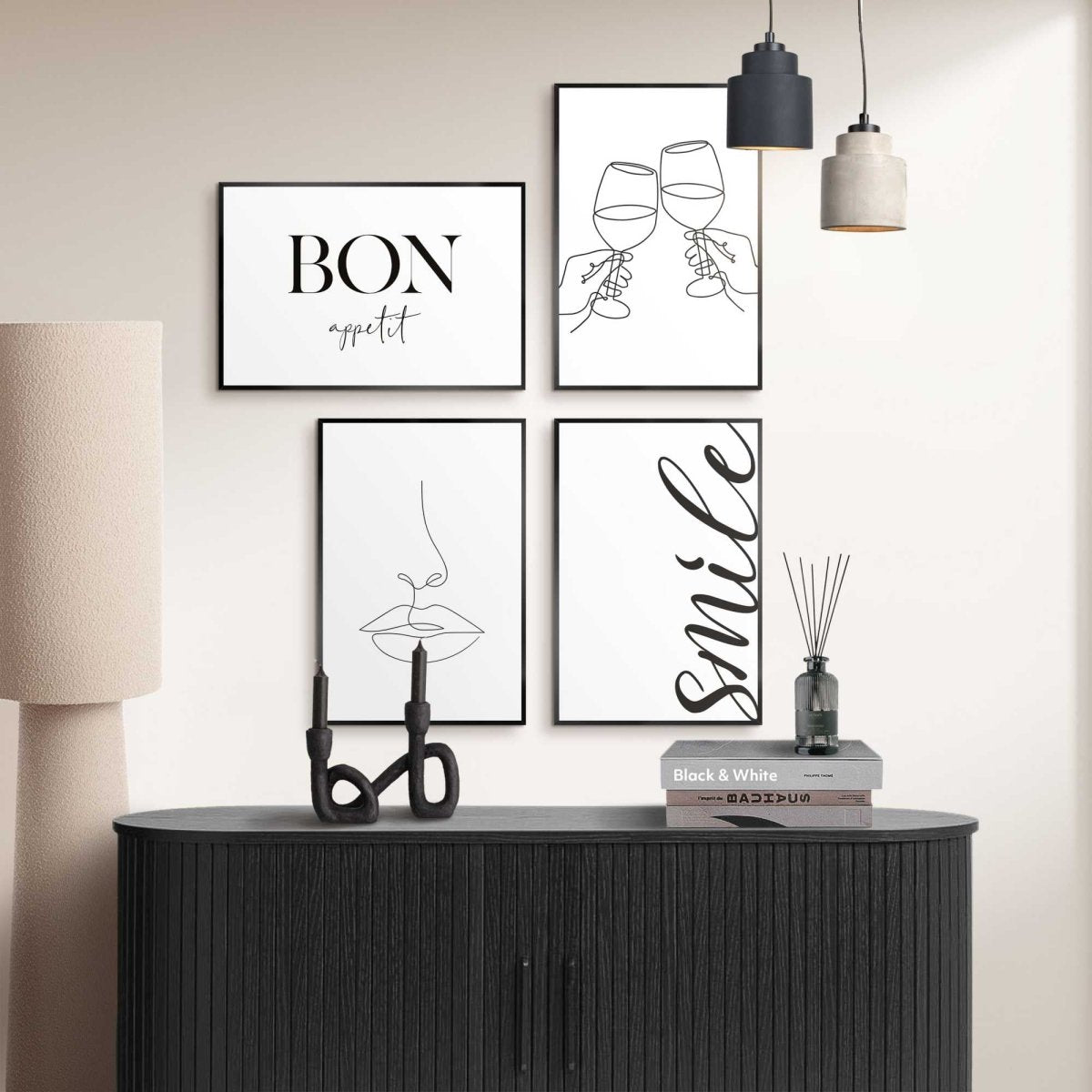 Set wanddecoratie Proost 30x20 - Slim Frame - Reinders