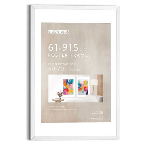 Bilderrahmen Poster 61x91,5 oder 50x70 Weiß