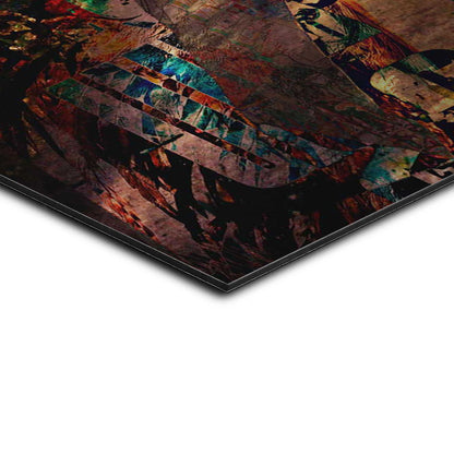 Alu-Dibond Abstraktes Porträt 70x50