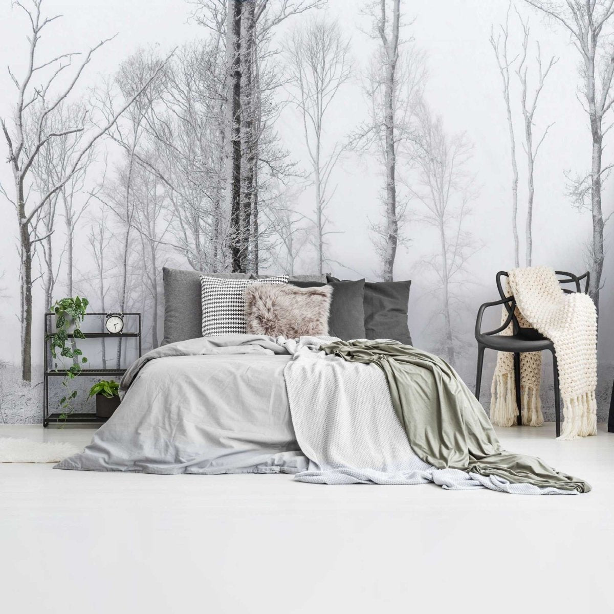 Fotobehang Winters bos 260x384 - Reinders