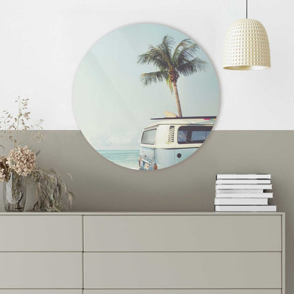 Glasschilderij Summer Vibe 50 Rond - Reinders