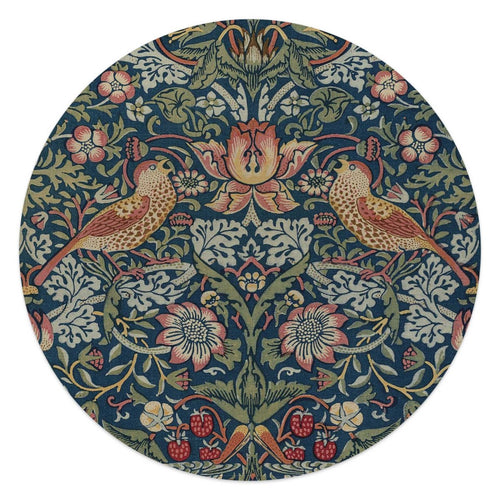Glasbild William Morris - Erdbeerdieb 50 Rund