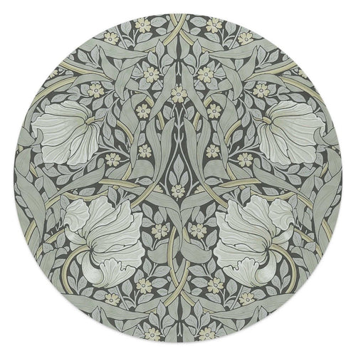 Glasbild William Morris 50 Rund