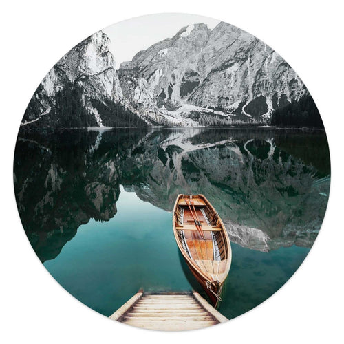 Plexiglasbild Berg See 50 Rund