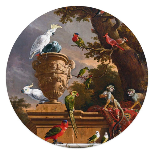 Plexiglasbild De Menagerie - Melchior d'Hondecoeter 50 Rund