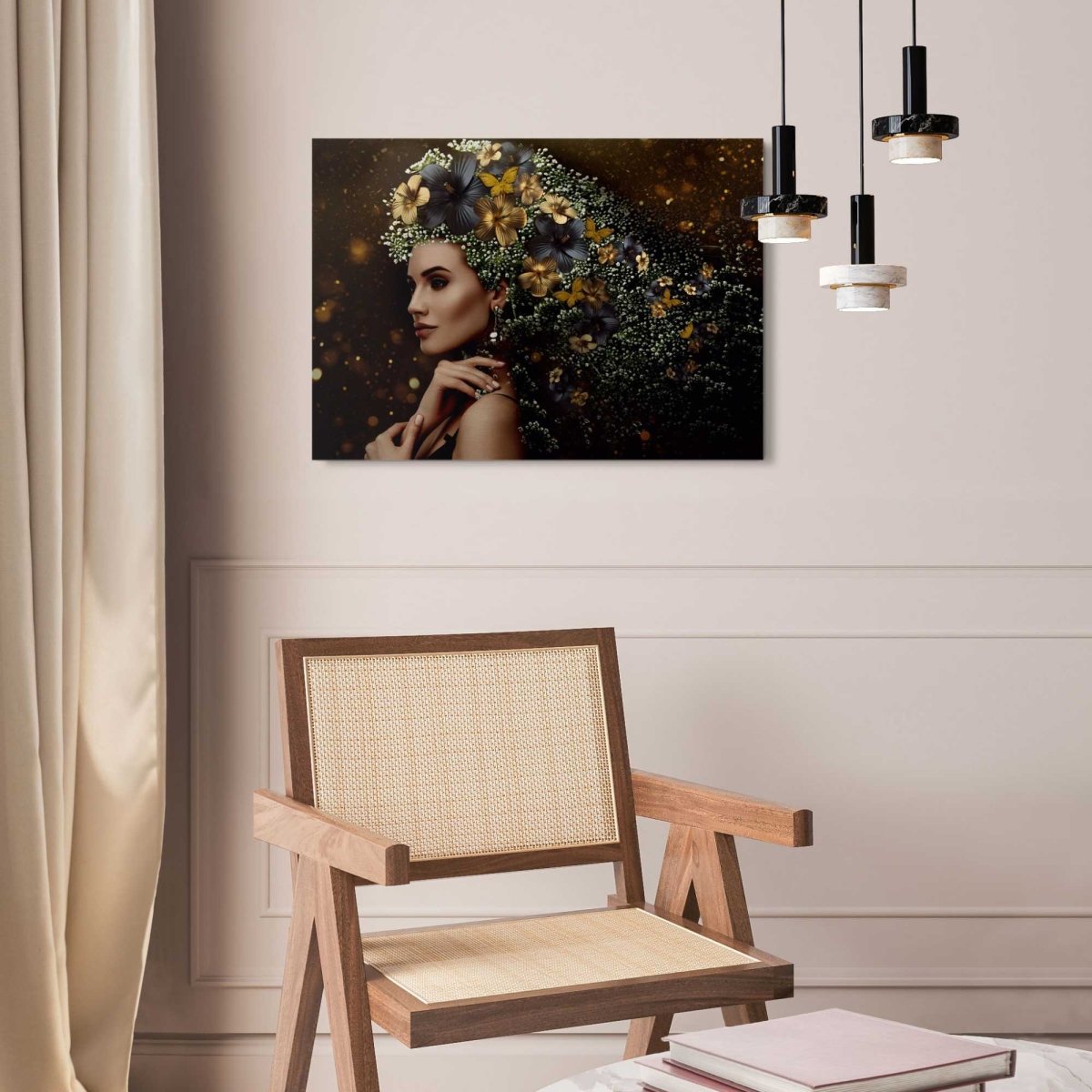 Plexiglasschilderij Elegante vrouw 50x70 - Reinders