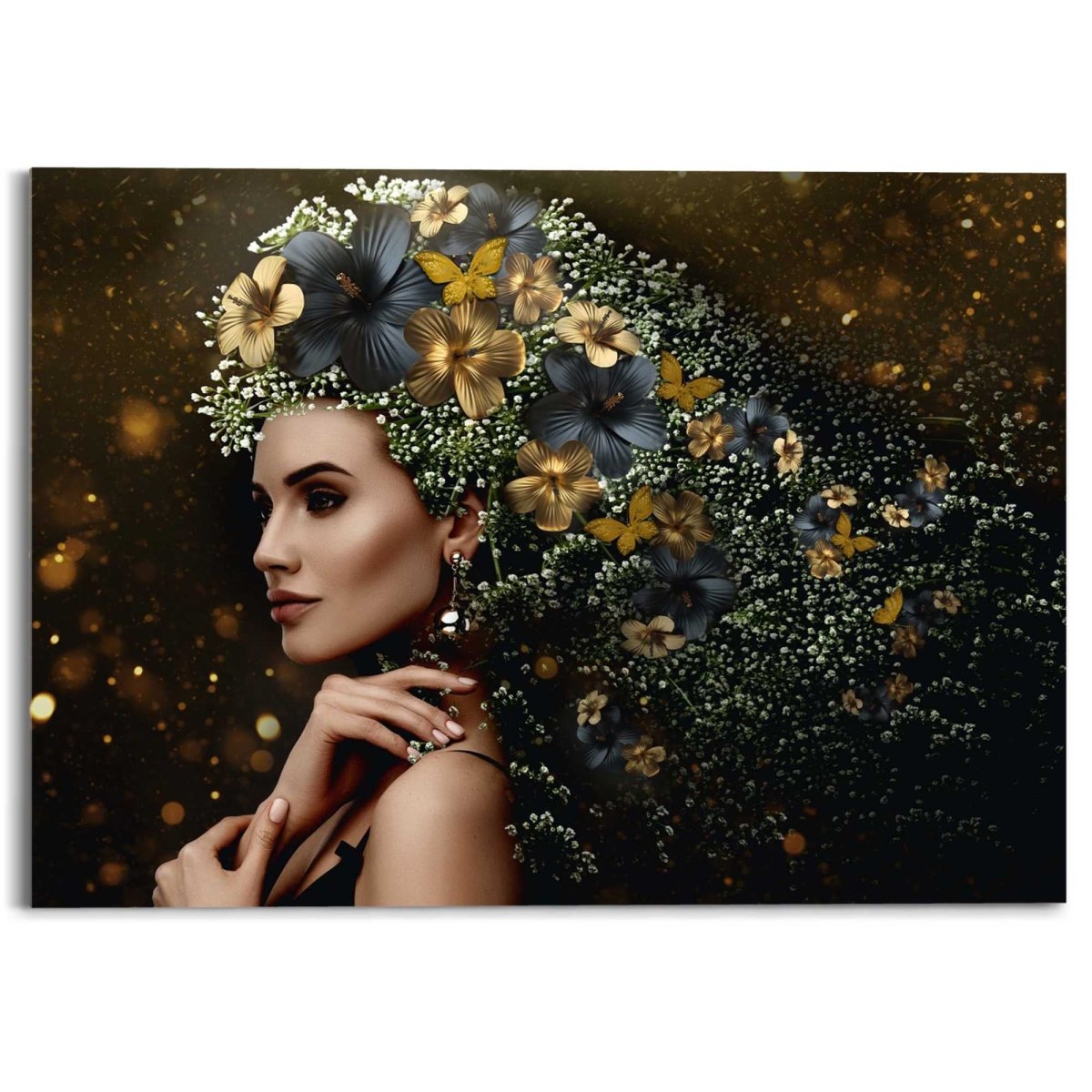 Plexiglasschilderij Elegante vrouw 50x70 - Reinders