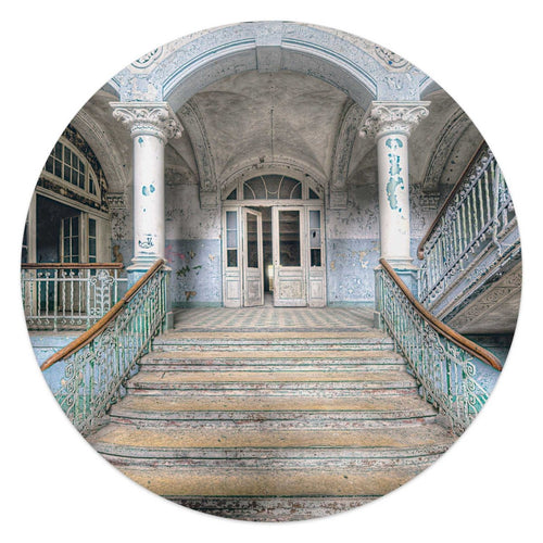 Plexiglasbild Krankenhaus Treppe  50 Rund