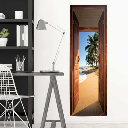 Poster Deur naar het strand 158x53 - Reinders