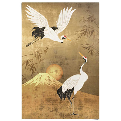 Poster Kraanvogels 91,5x61 - Reinders