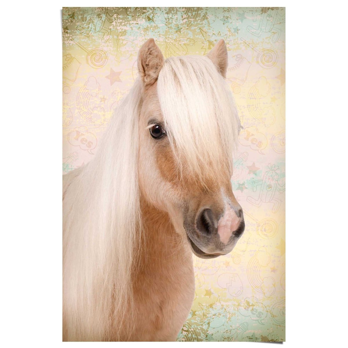 Poster Schattige Pony 91,5x61 - Reinders