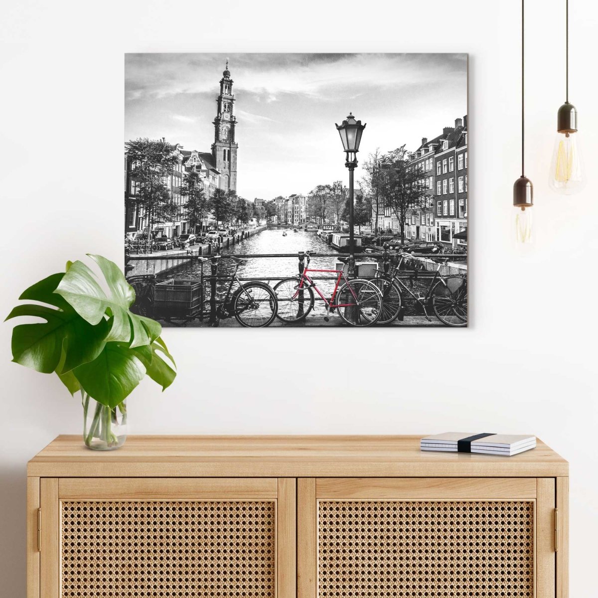Schilderij Amsterdamse grachten 40x50 - Reinders