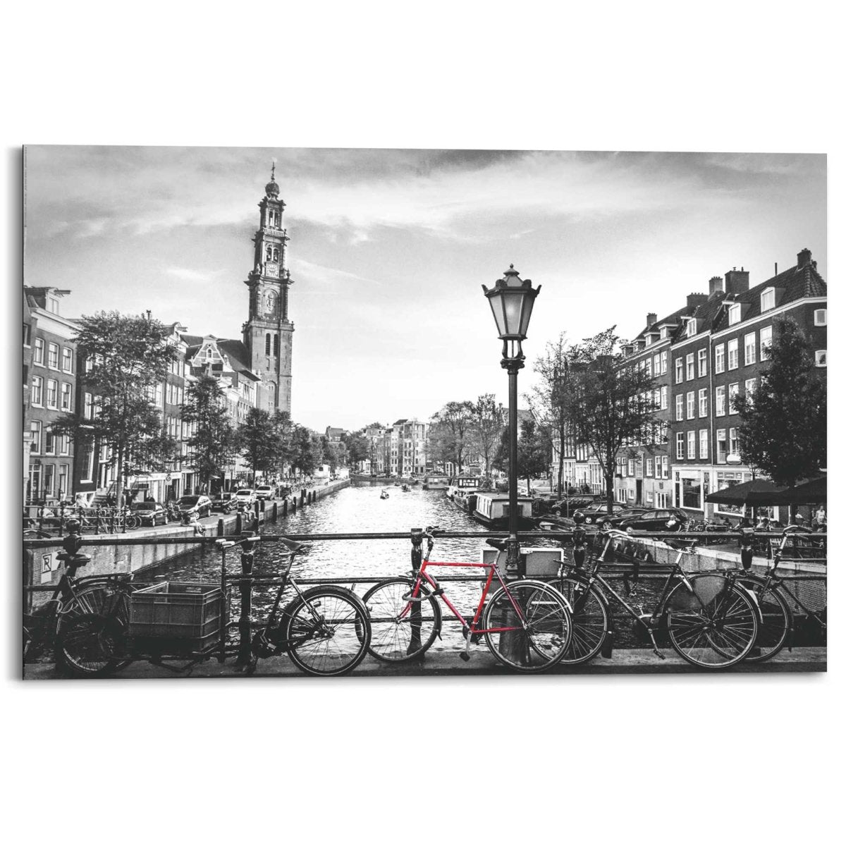 Schilderij Amsterdamse grachten 60x90 - Reinders