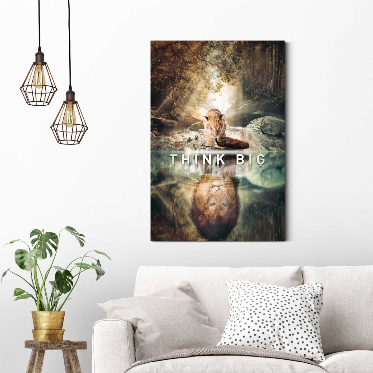 Schilderij Believe in yourself 90x60 - Reinders
