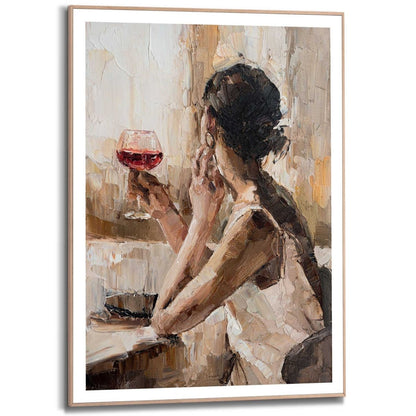 Gerahmtes Bild Evening Wine 70x50 - Reinders